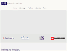 Tablet Screenshot of americanpropertyguard.com
